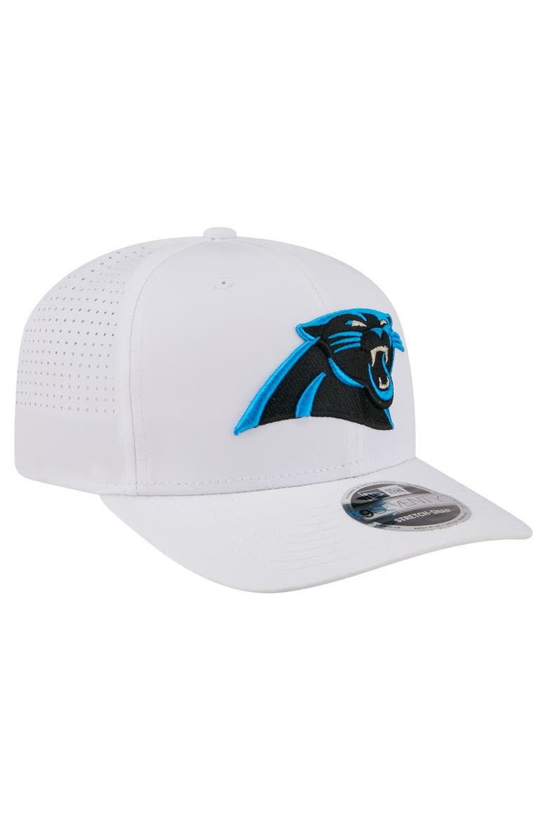 Men's New Era White Carolina Panthers Name Plate 9SEVENTY Adjustable Hat, Alternate, color, White