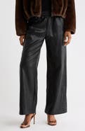 7 For All Mankind Faux Leather Wide Leg Pants