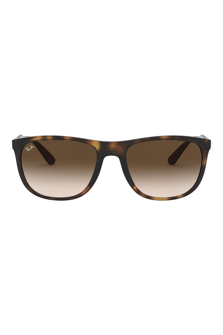 58mm Square Sunglasses, Main, color, HAVANA