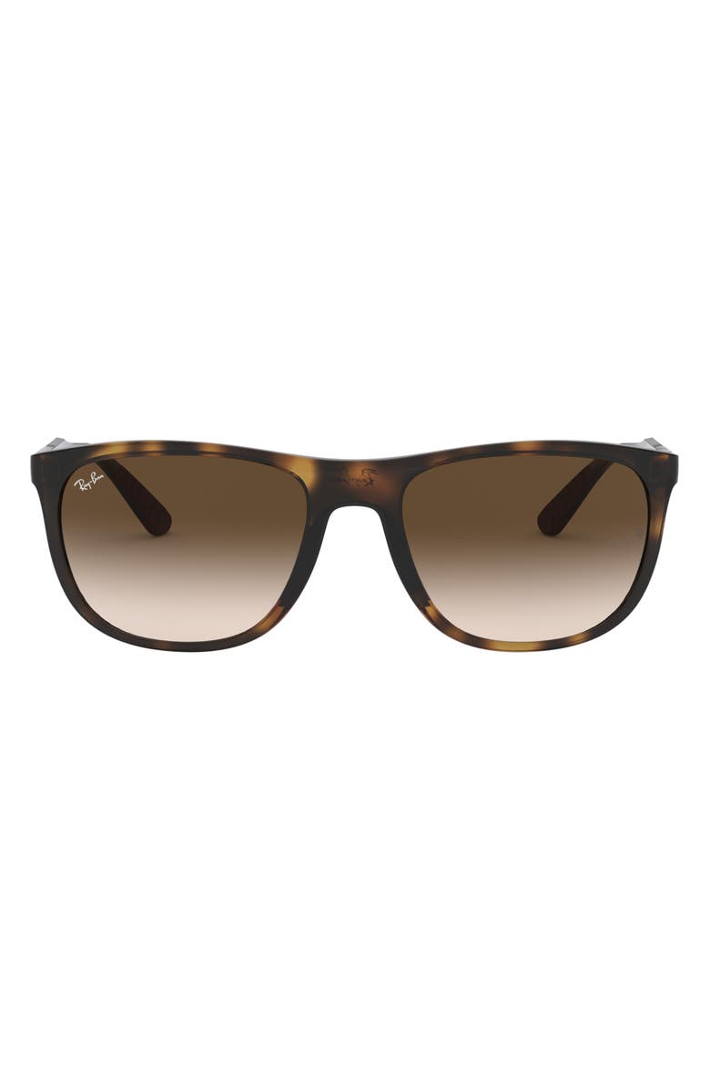 Ray-Ban 58mm Square Sunglasses, Main, color, Havana