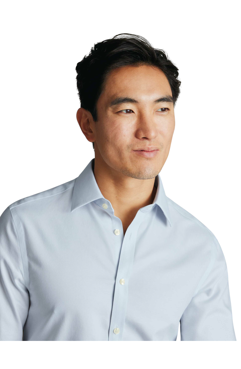 Charles Tyrwhitt Non-Iron Royal Oxford Shirt, Alternate, color, Ice Blue