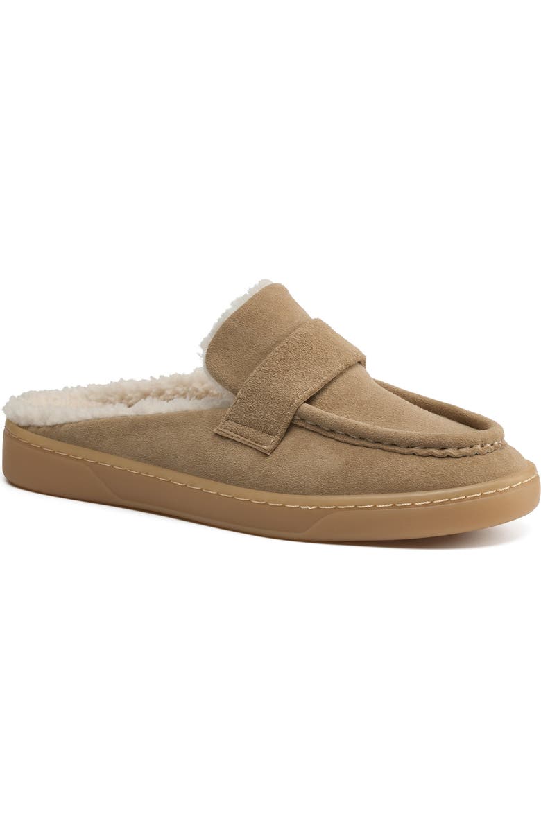 JSlides Hudson Suede Mule, Main, color, Beige/Khaki