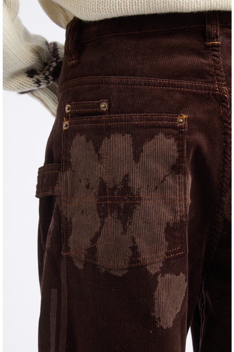 Baggy Corduroy Bermuda Shorts, Alternate, color, BROWN