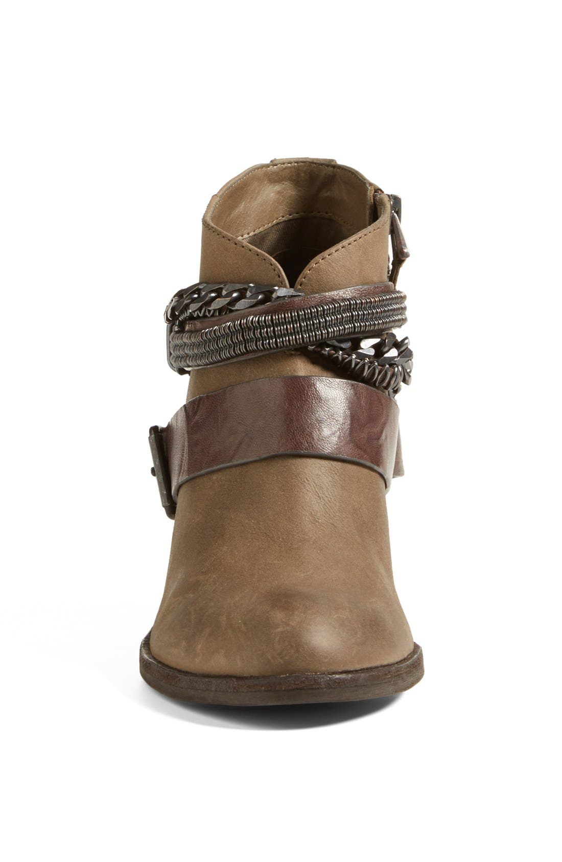 'Yazmina' Leather Bootie, Alternate, color, OLIVE