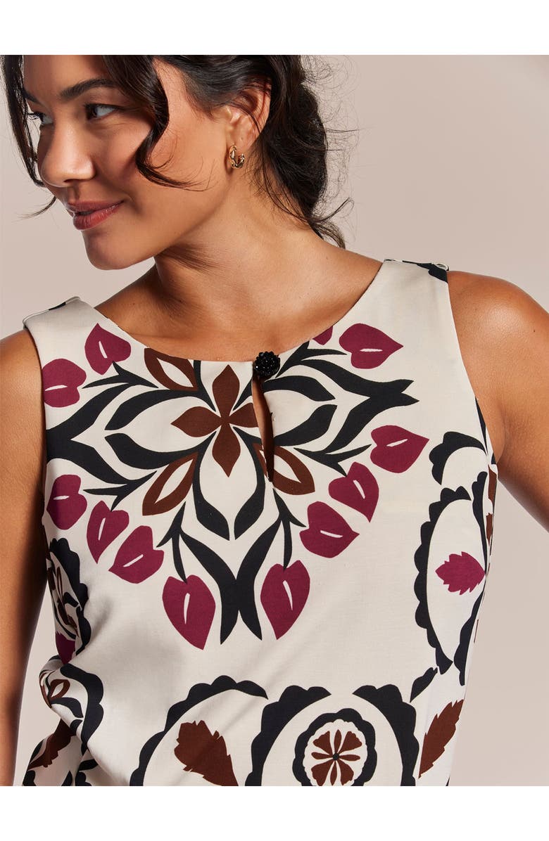 Tori Richard Quilted Palm Dawna Dress, Alternate, color,