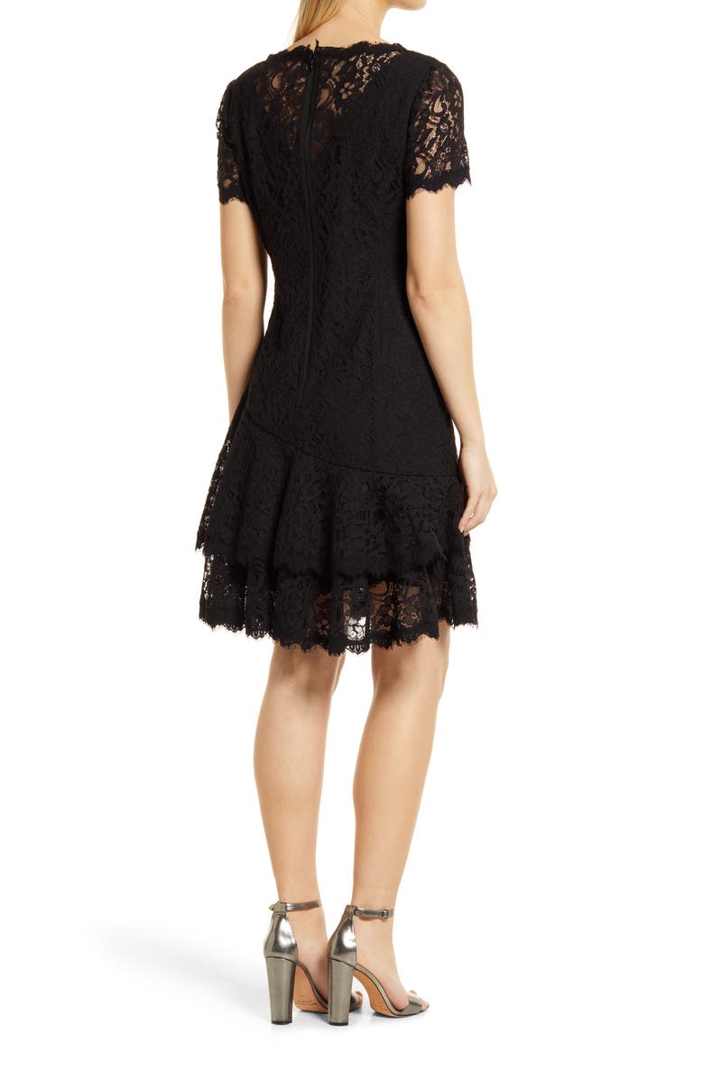 Shani Scalloped Lace Cocktail Dress, Alternate, color, 