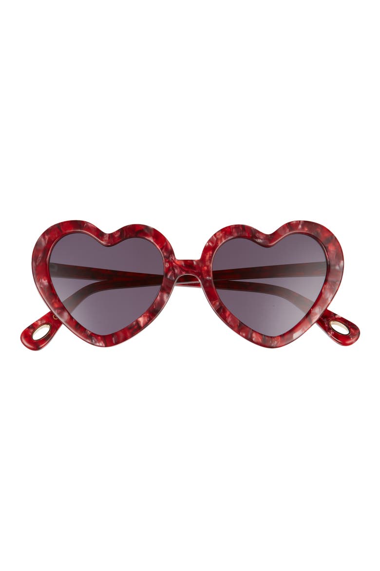 x Atlantic Pacific Sweetheart 52mm Sunglasses, Main, color, CRIMSON