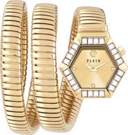 PHILIPP PLEIN $nake Hexagon Crystal Bracelet Watch, 28mm