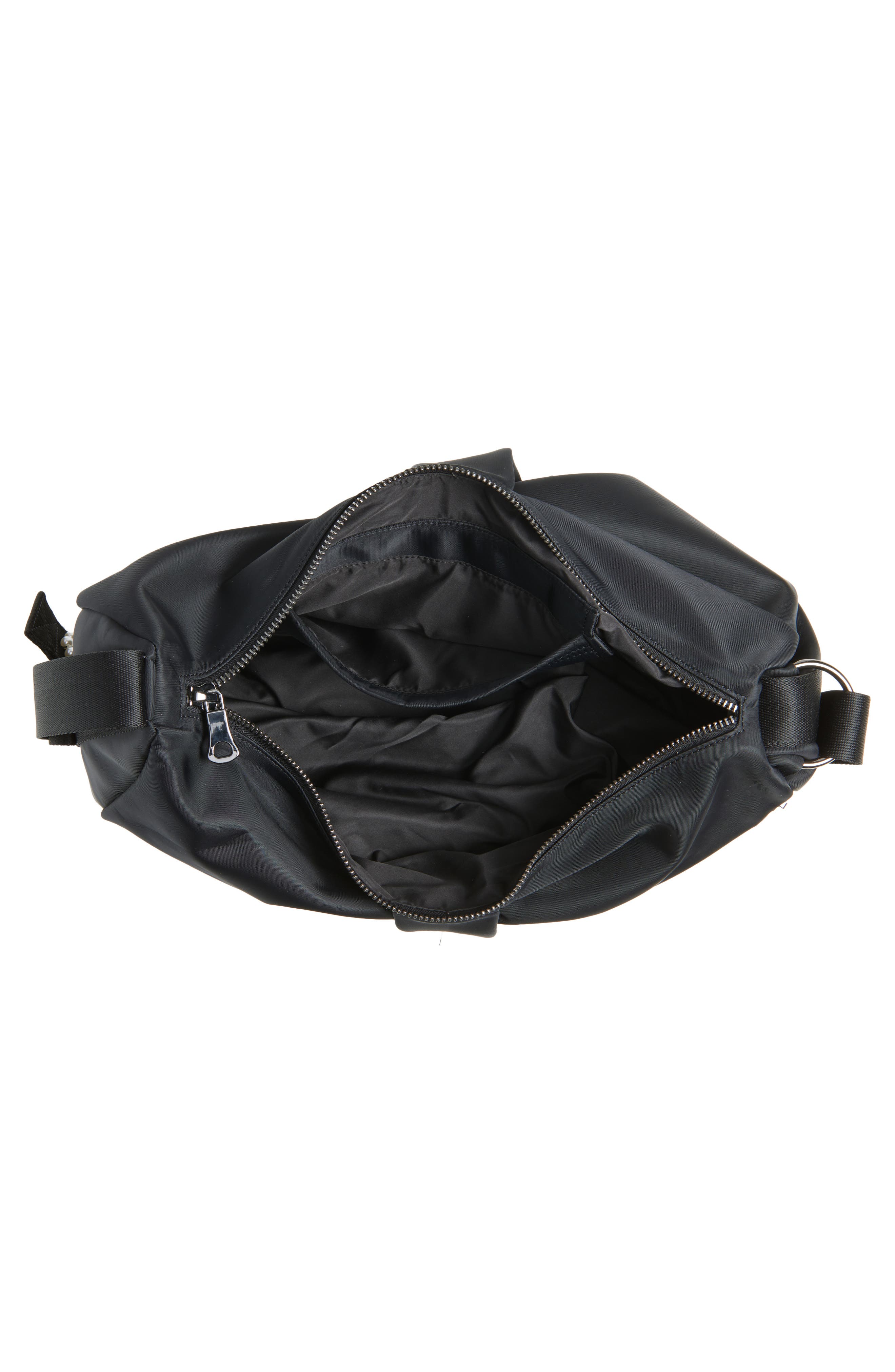 Simone Rocha Bow Sateen Sling Bag, Alternate, color, Black/ Pearl