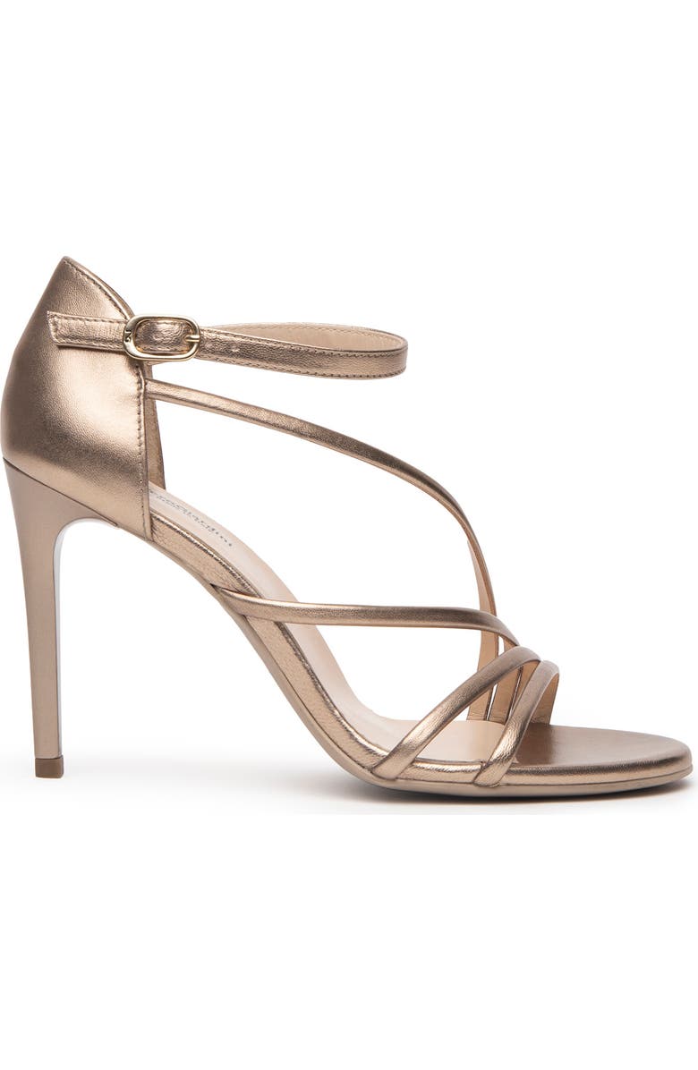 NeroGiardini Strappy Sandal, Main, color, Metallic