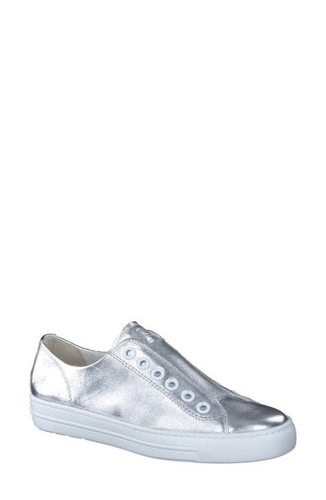 Slip on sneakers silver online