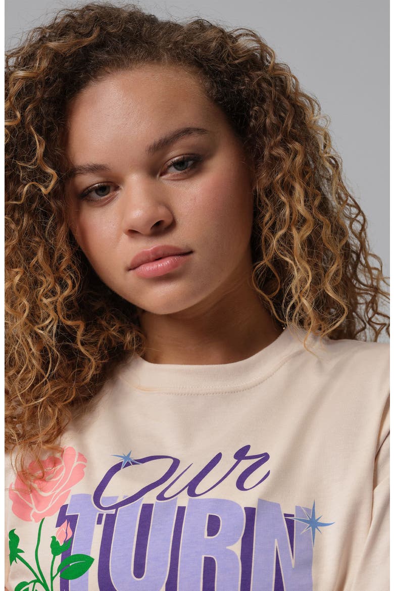 Kids' Our Turn Graphic T-Shirt, Alternate, color, CHALK