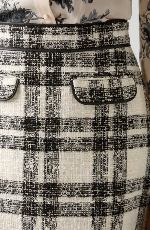 Lk Bennett Clarisse Check Skirt In Multi