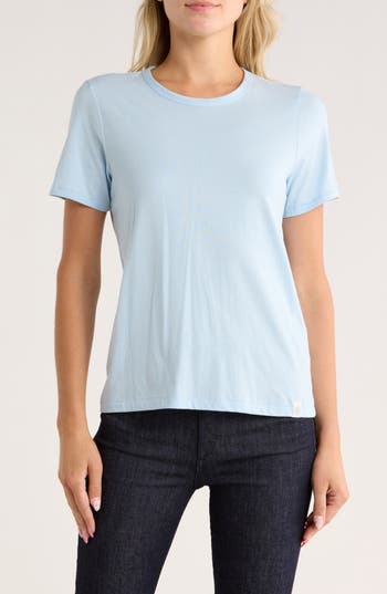 Rag & Bone The Slub Short Sleeve Tee In Blue