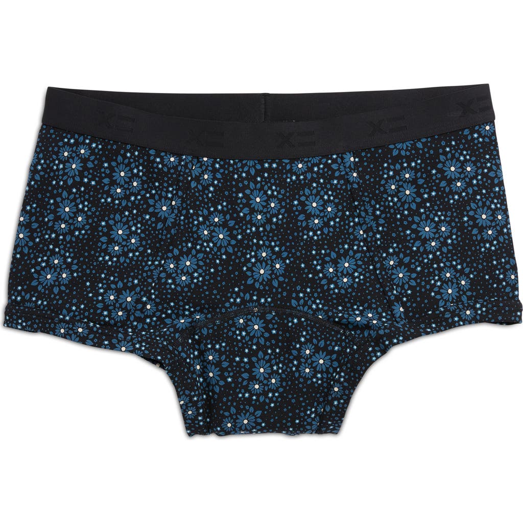Tomboyx First Line Stretch Cotton Period Boyshorts In Black