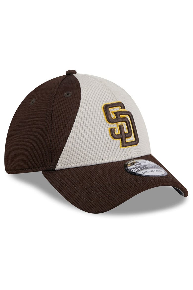 Men's New Era  Brown San Diego Padres 2024 Batting Practice 39THIRTY Flex Hat, Alternate, color, Brown