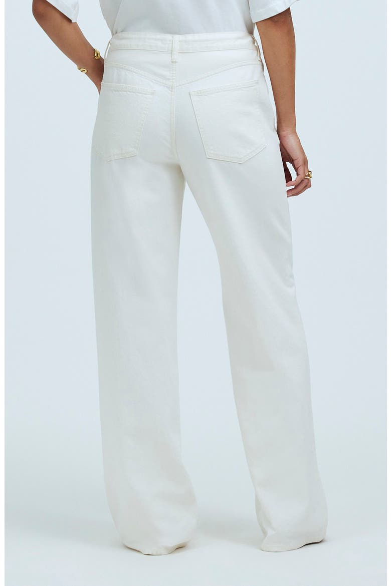 Drawstring High Waist Superwide Leg Jeans, Alternate, color, VINTAGE CANVAS