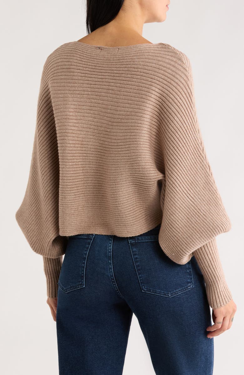 Love Token Franklin Batwing Crop Sweater, Alternate, color, Oatmeal