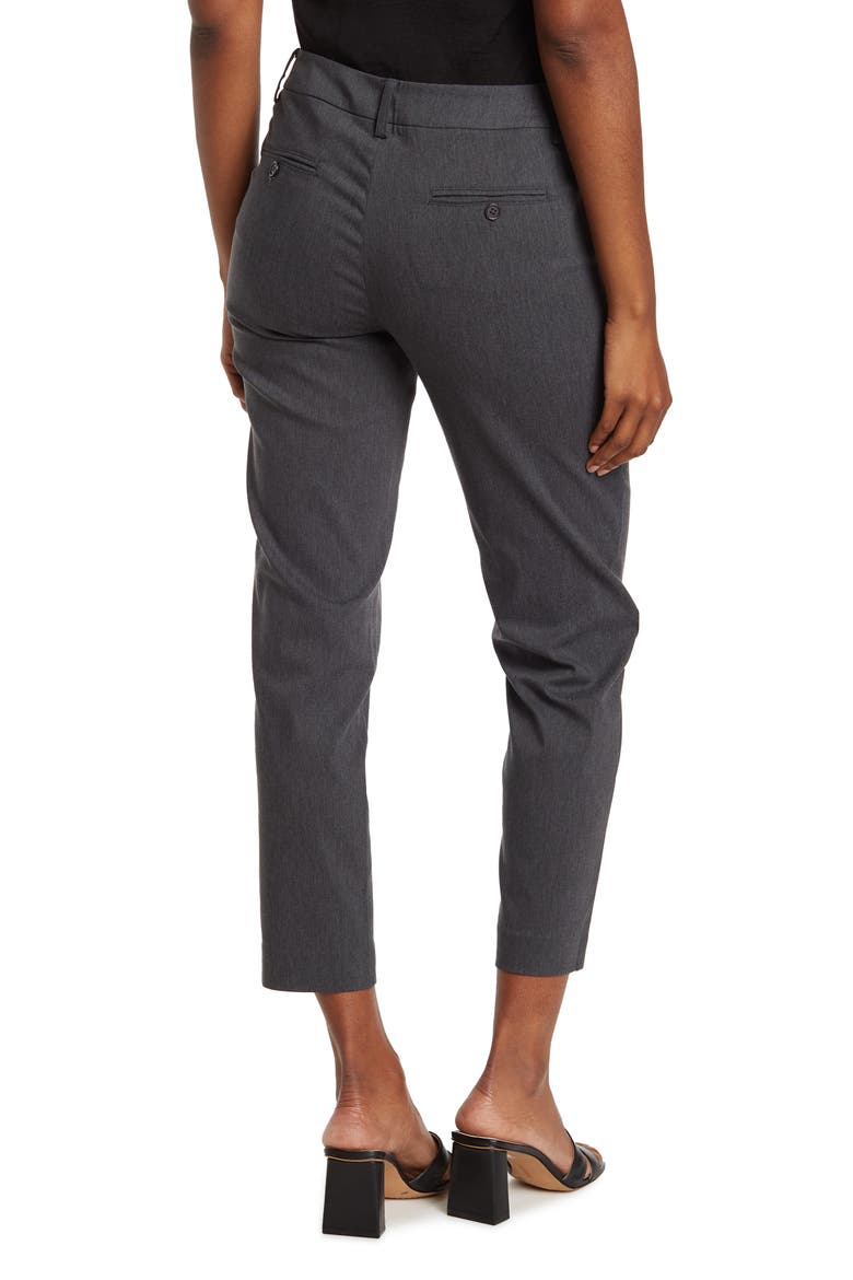 Slim Ankle Pants, Alternate, color, HEATHER GREY