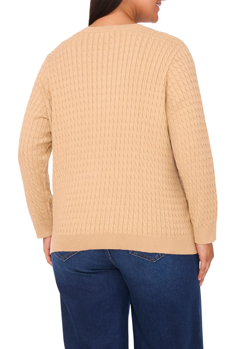 Cable Stitch Cardigan, Alternate, color, NOMAD CAMEL