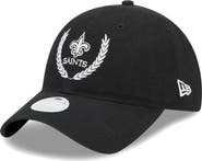 New Era Women's New Era Black New Orleans Saints Leaves 9TWENTY Adjustable Hat