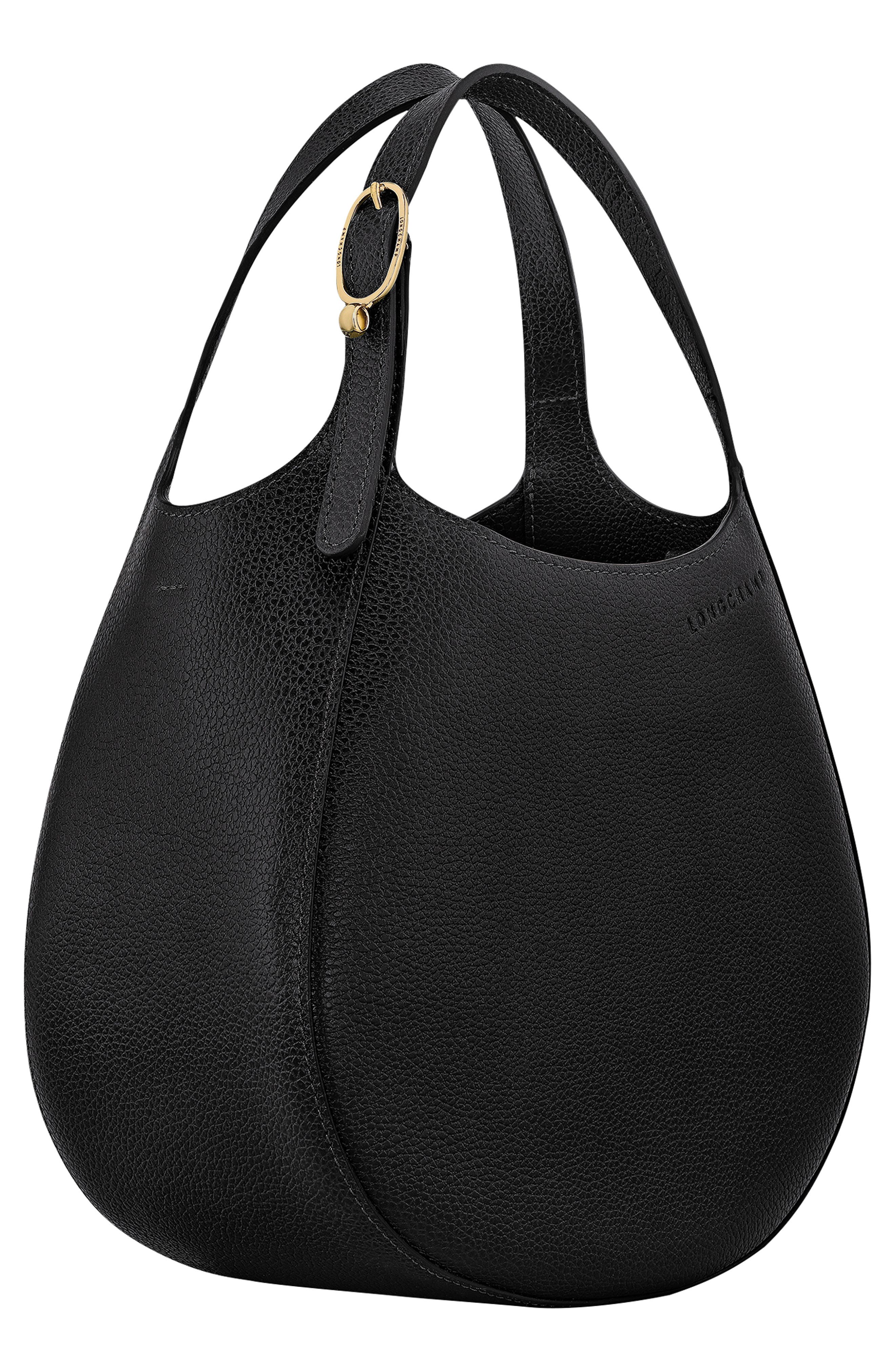 Longchamp Le Foulonné Leather Top Handle Crossbody Bag, Alternate, color, 