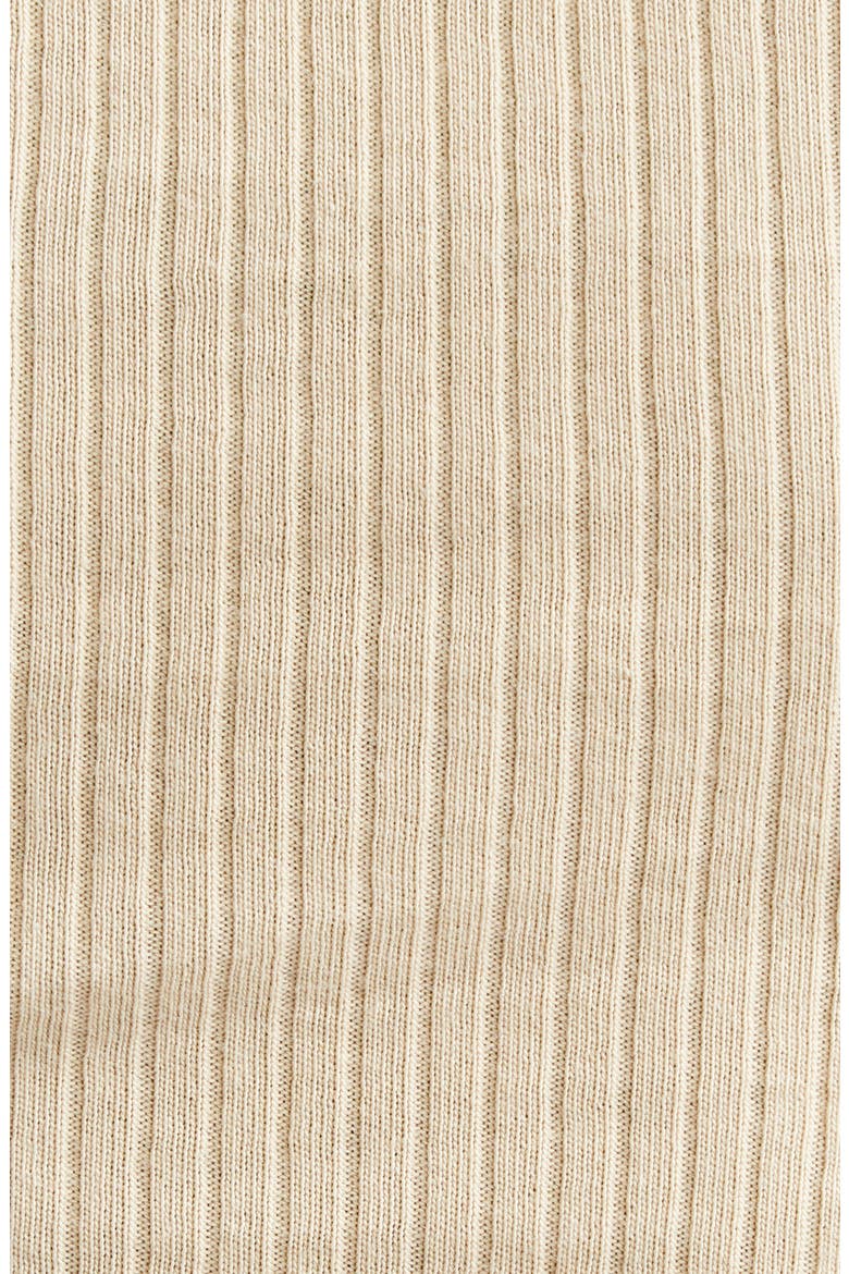 Needle Patch Rib Baby Tee, Alternate, color, NUDE