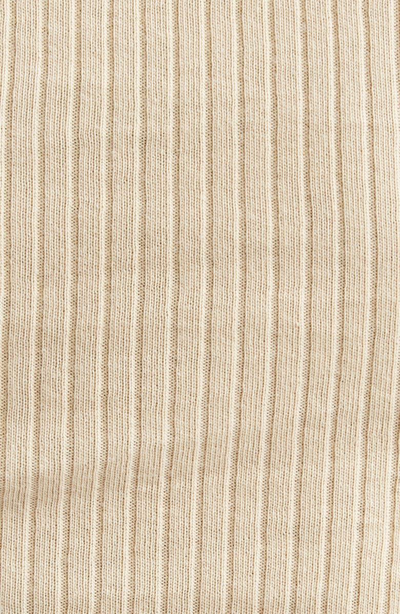 Jean Paul Gaultier Needle Patch Rib Baby Tee, Alternate, color, Nude