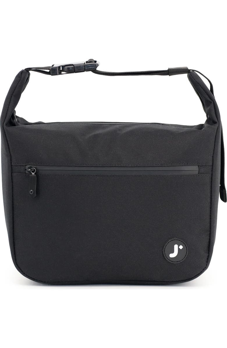 J World Lane Insulated Lunch Bag with Adjustable Clip-Strap, Main, color, Black