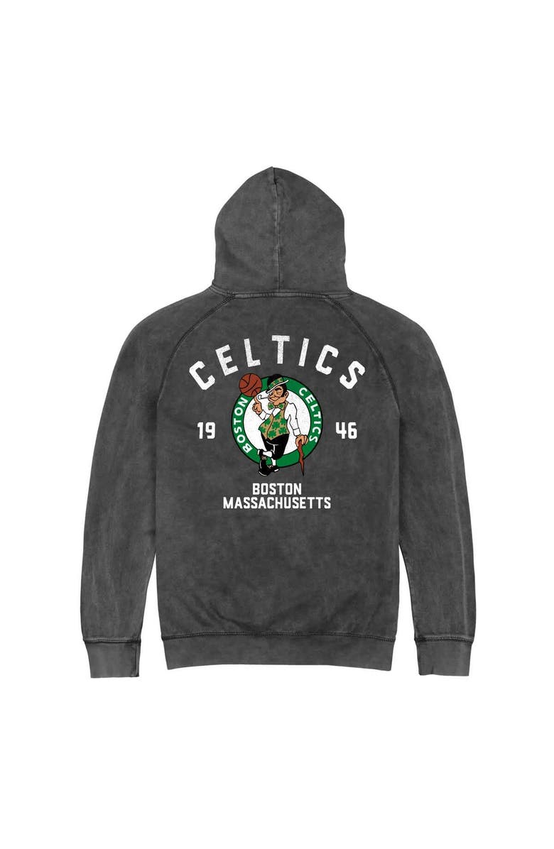 Stadium Essentials Men's Stadium Essentials Charcoal Boston Celtics Vintage Raglan Pullover Hoodie, Alternate, color, Charcoal