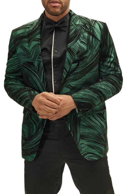 The Wet Look Electric Tuxedo Jacket