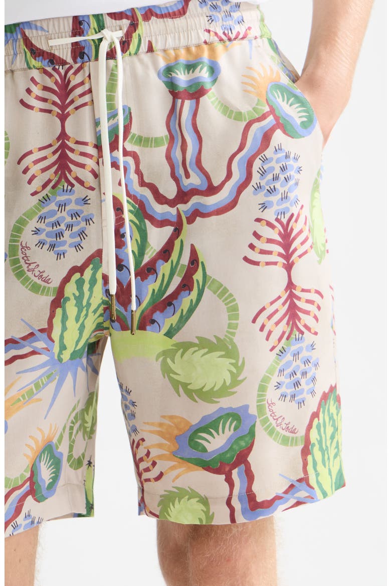 Relaxed Fit Bermuda Shorts, Alternate, color, DESERT FLORAL INFINITY