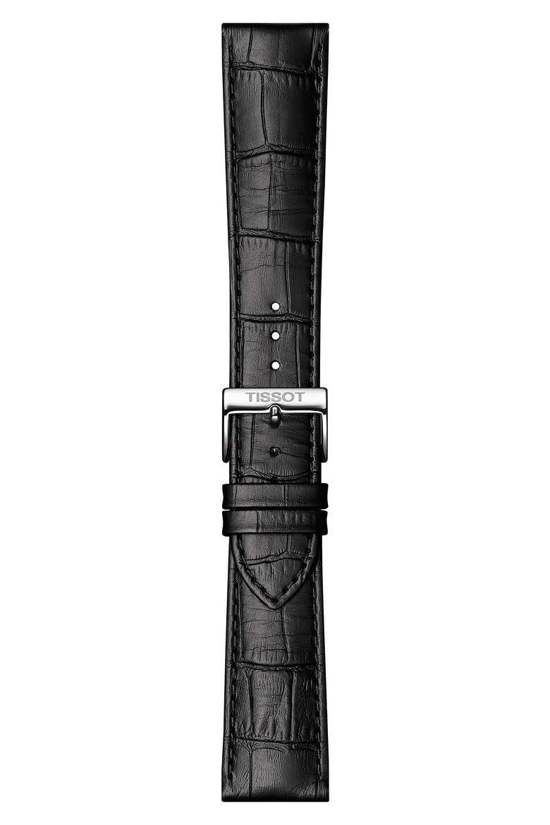 Classic Dream Leather Strap Watch, 42mm, Alternate, color, BLACK