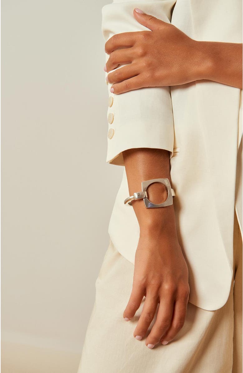 CXC Aldaba Bracelet, Alternate, color, Silver