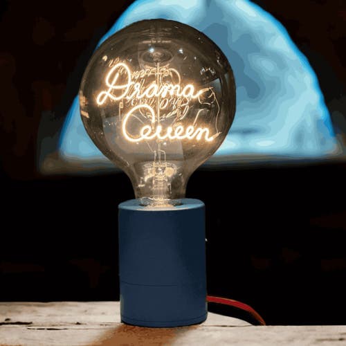 Mitb Drama Queen Portable Table Lamp In Gold