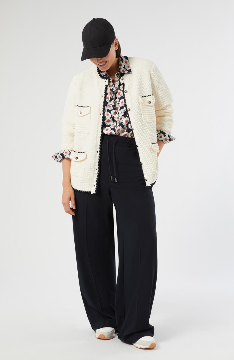 Marina Rinaldi Mrs. Gocce Wide Leg Pants, Alternate, color, Midnight Blue