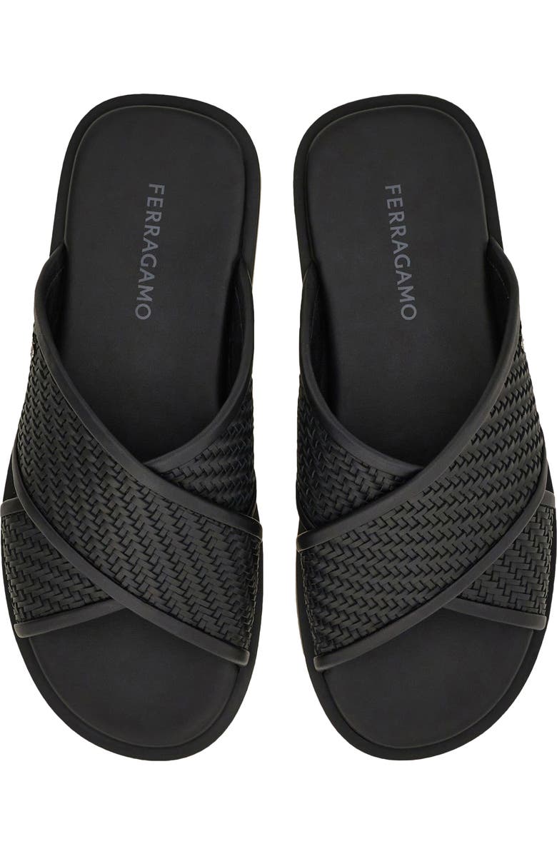 FERRAGAMO Brise 2 Slide Sandal, Alternate, color, Nero Nero Nero 1000
