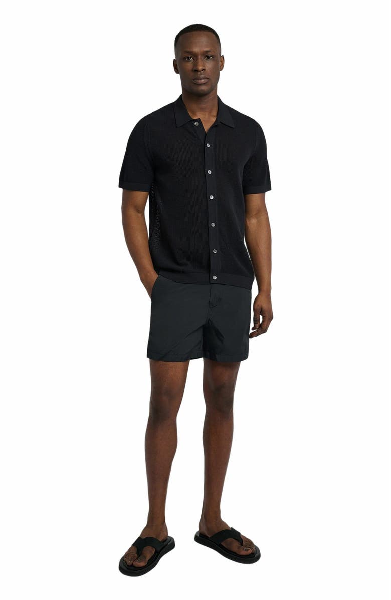 Onia Crochet Knit Button Up Shirt, Main, color,