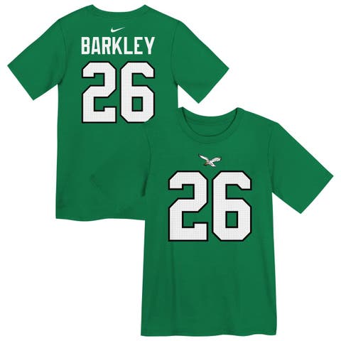 Preschool Nike Saquon Barkley Kelly Green Philadelphia Eagles Player Name & Number T-Shirt