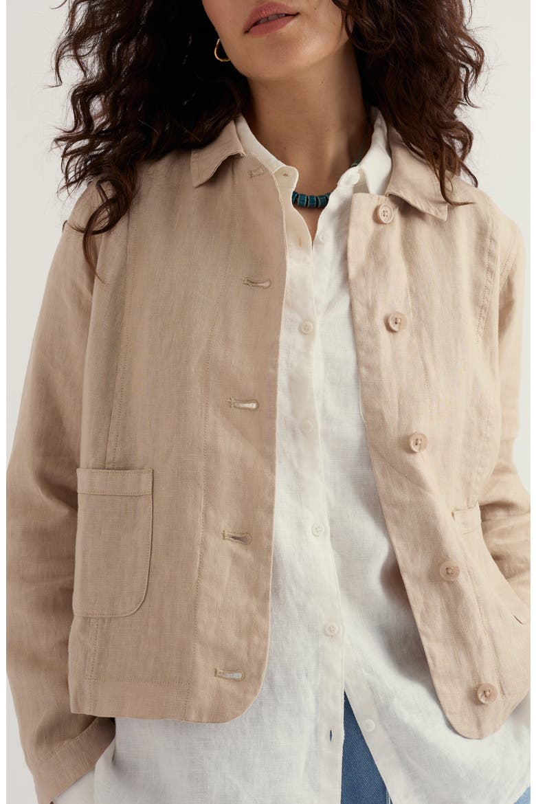 Arame Linen Jacket, Main, color, WHELK