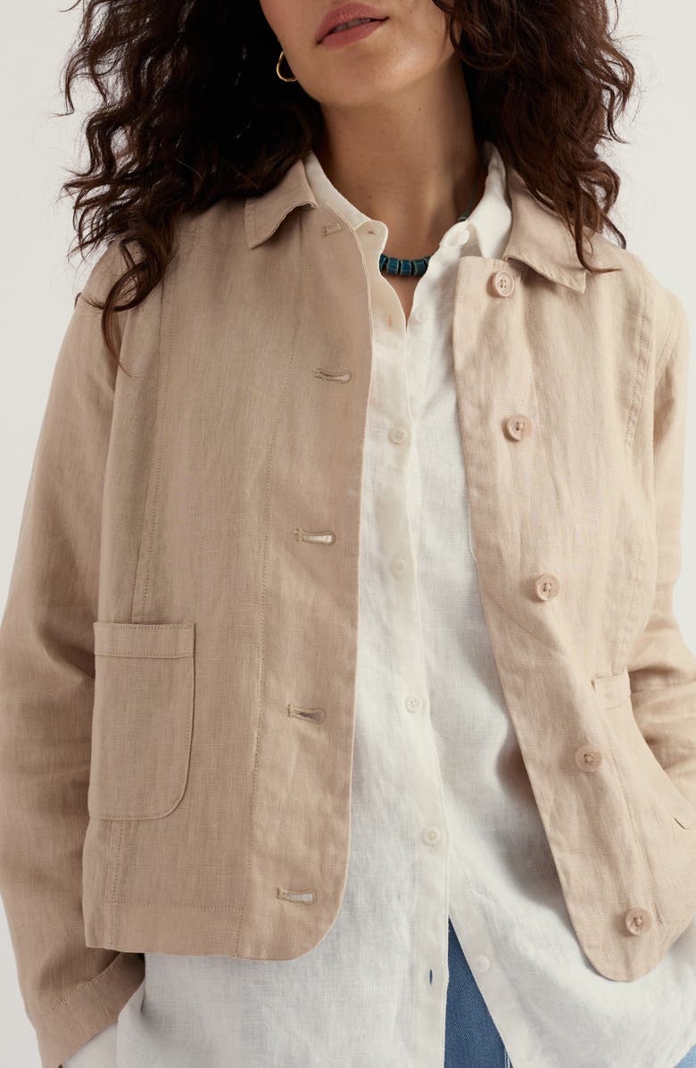 Seasalt Cornwall Arame Linen Jacket, Main, color, 