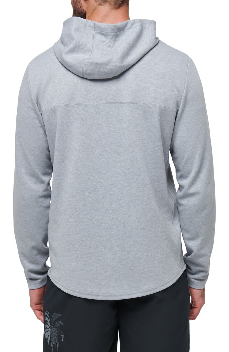 TravisMathew Upgraded Tech Hoodie, Alternate, color, Heather Grey
