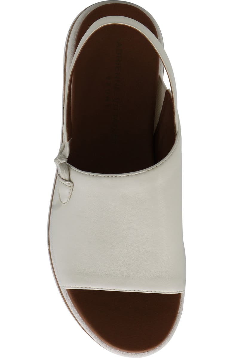 Adrienne Vittadini Primo Wedge Sandal, Alternate, color, White