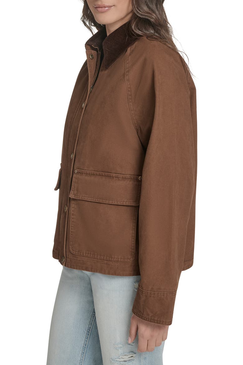 Shorty Barn Coat, Alternate, color, BISQUE