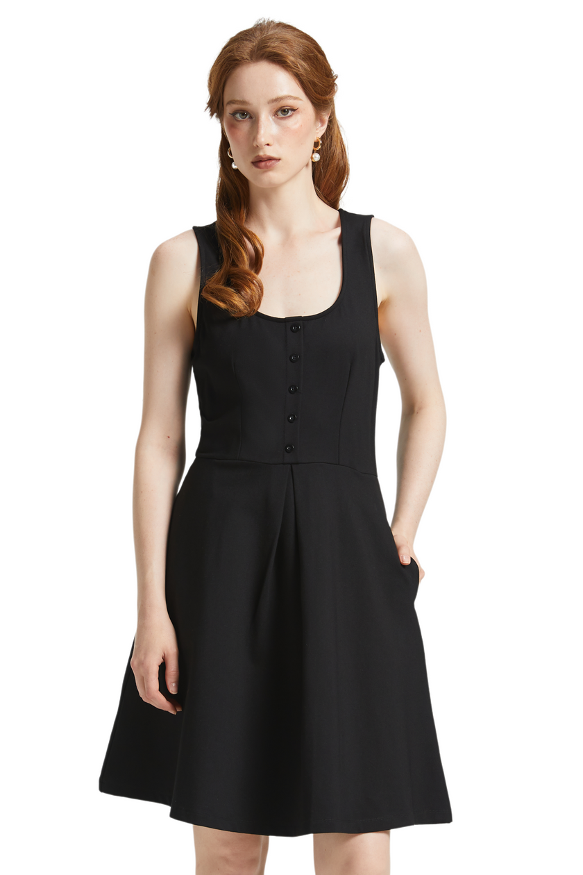 ModCloth Classically Charming Sleeveless Fit & Flare Dress (Women ...