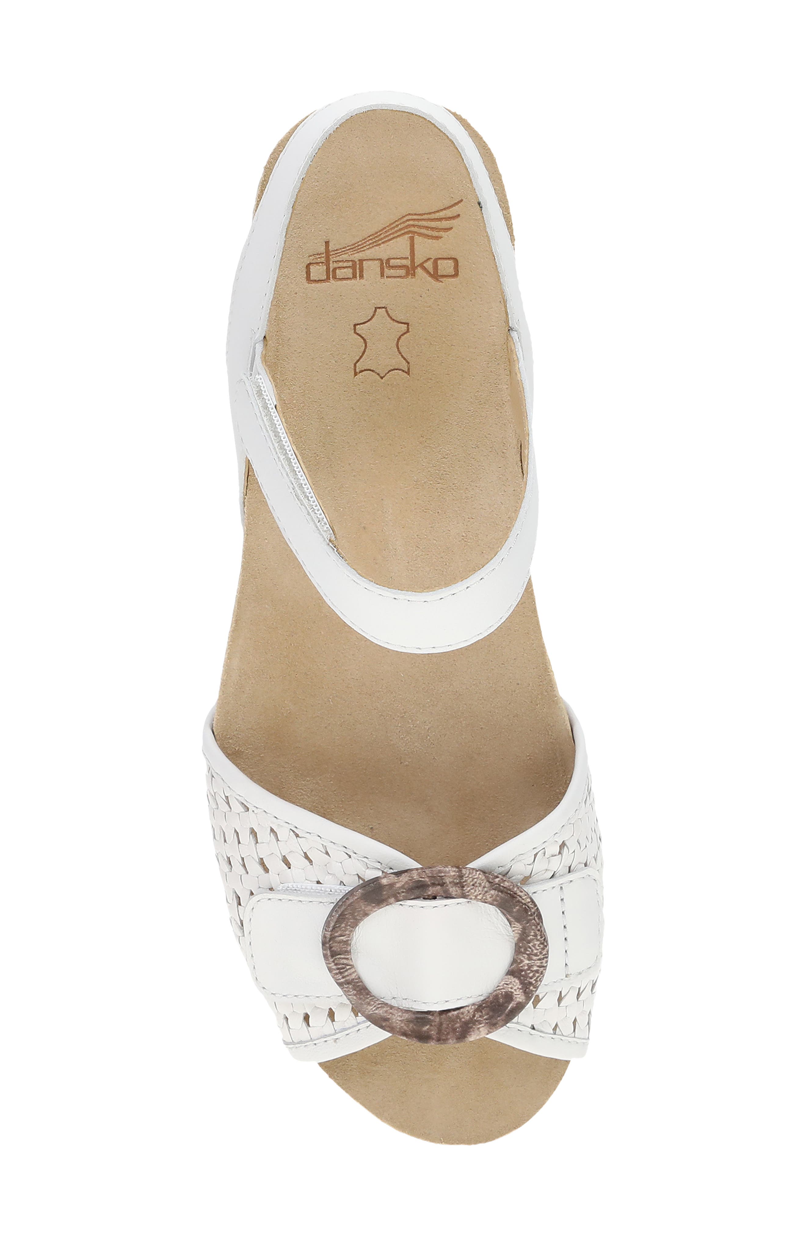 Stella Ankle Strap Platform Wedge Sandal, Alternate, color, WHITE