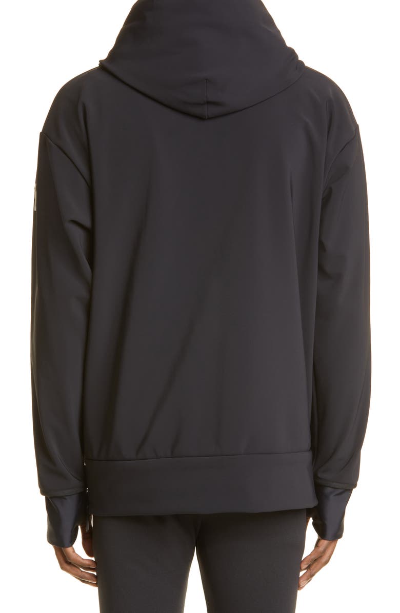 Moncler Grenoble Logo Windproof Fleece Hoodie, Alternate, color, 