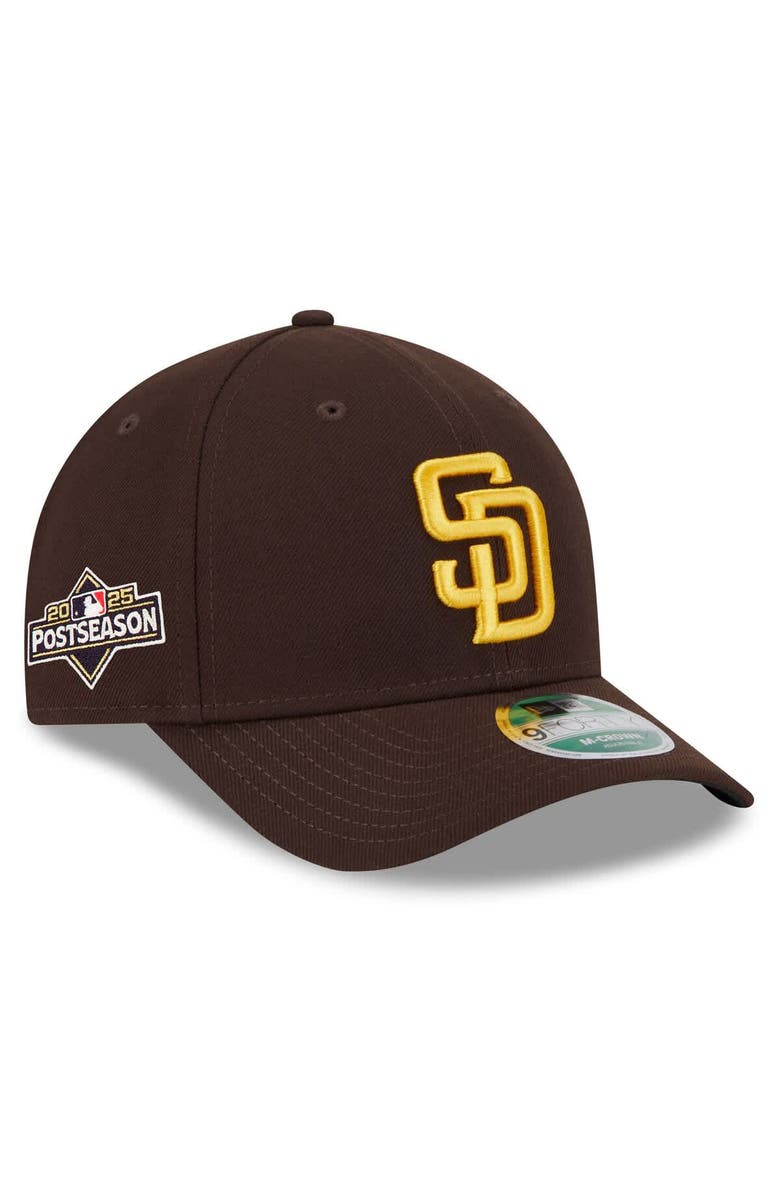 New Era Men's New Era Brown San Diego Padres 2025 MLB Postseason Side Patch 9FORTY Adjustable Hat, Main, color, Brown