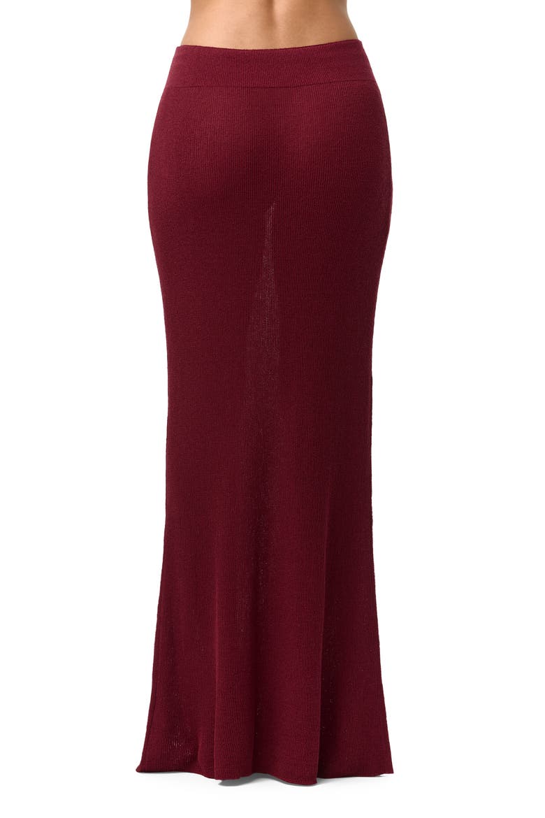 Knit Maxi Skirt, Alternate, color, SANGRIA