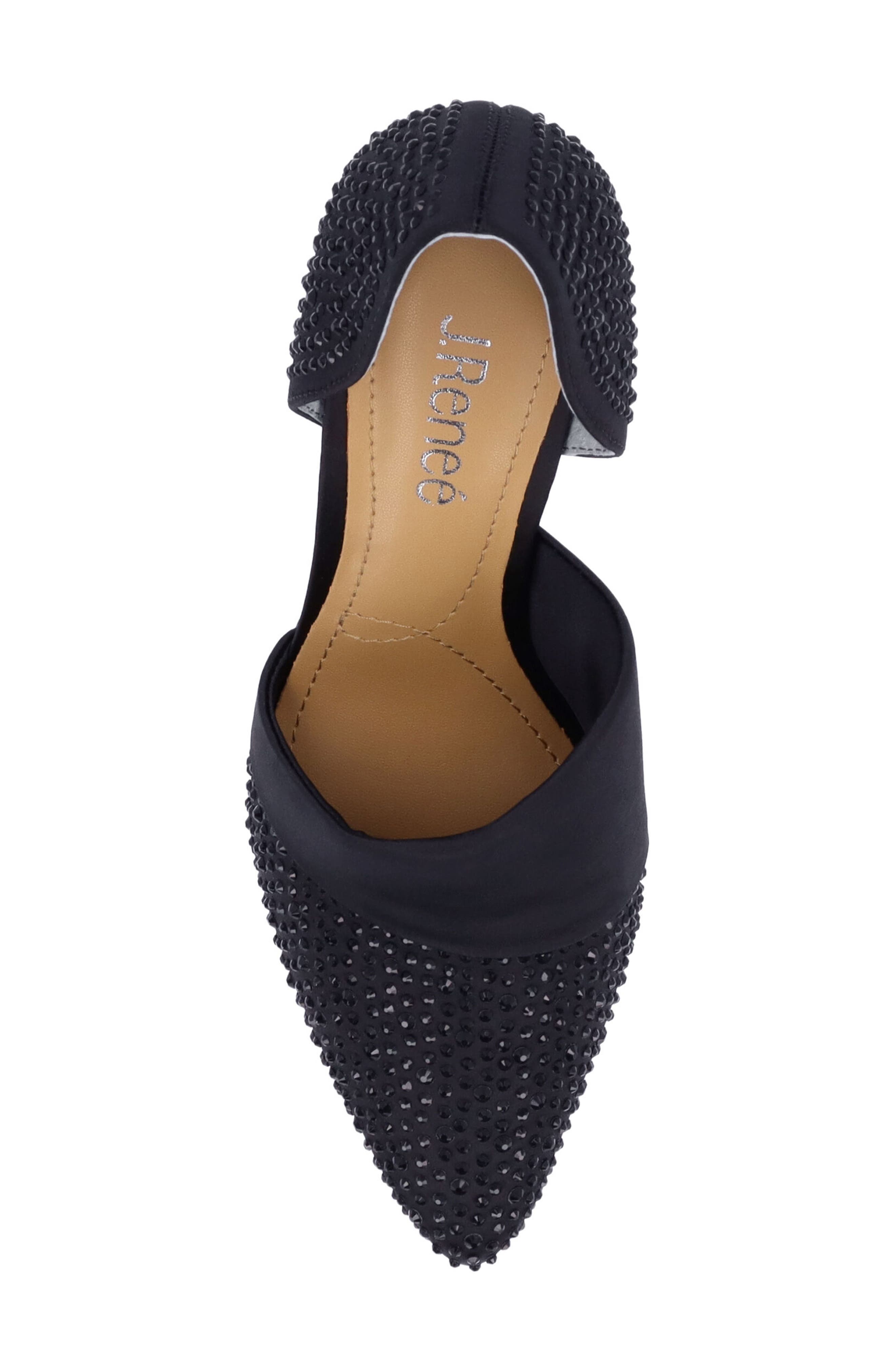 J. Reneé Kaleena d'Orsay Pointed Toe Pump, Alternate, color, Black
